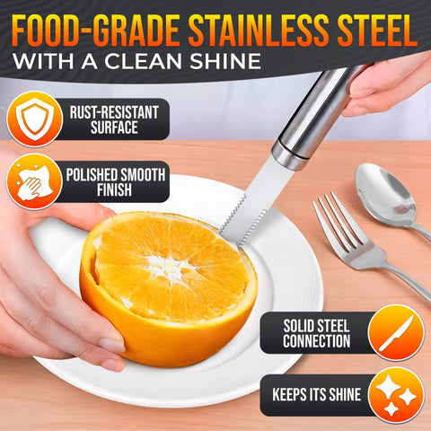 Reluen cuchillo ergonómico con mango cómodo para un manejo estable al pelar.