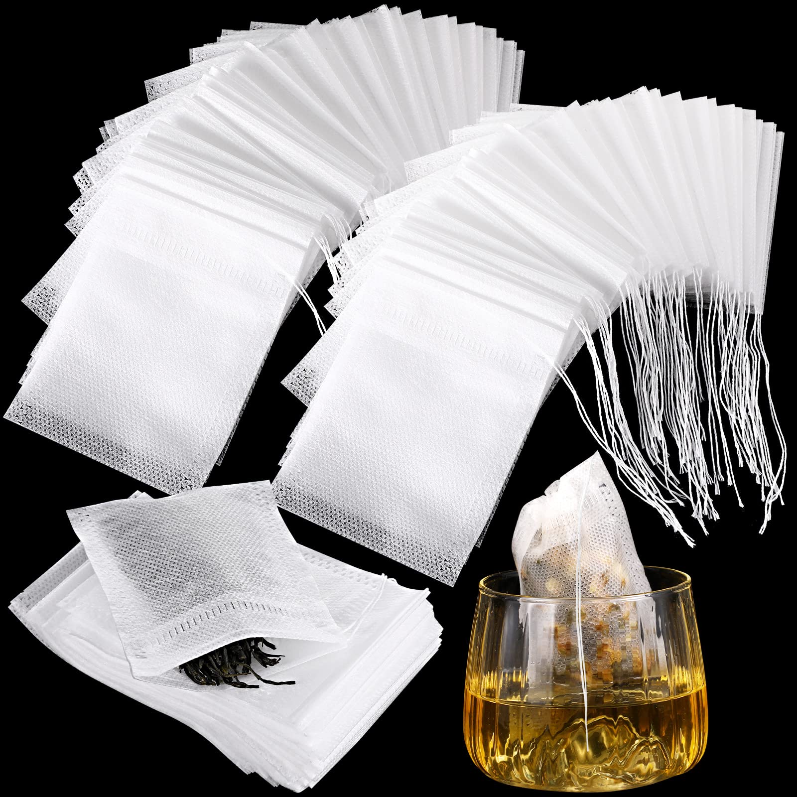 Remerry bolsas de té descartables, paquete de 1000 piezas, ideal para uso diario.