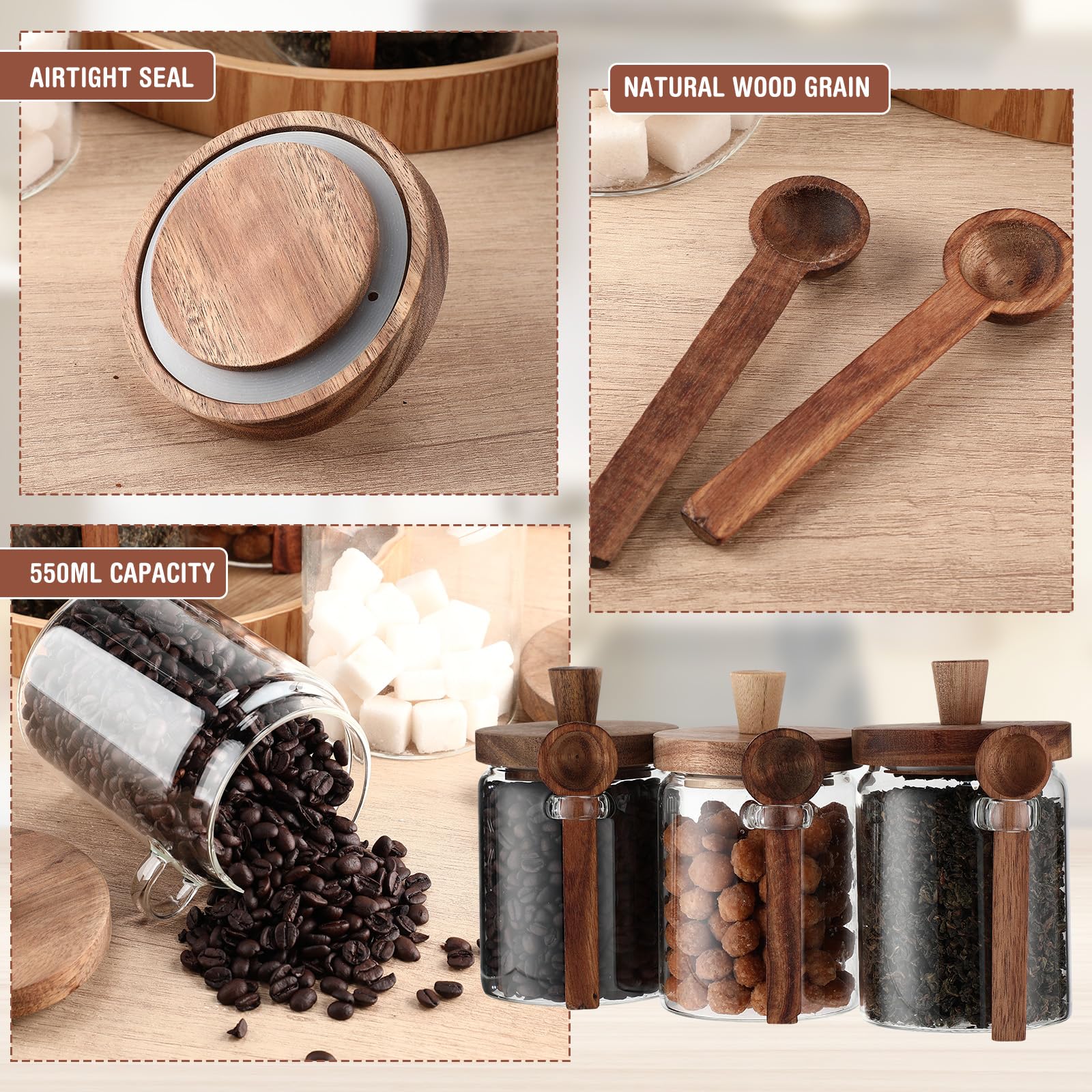 Remerry frascos con sello de silicona mantienen aromas y frescura