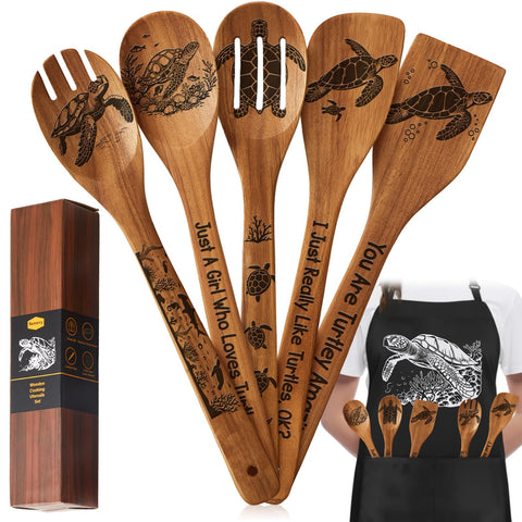 Remerry espatula inclinada tortuga, diseño único para cocinar con estilo y comodidad.