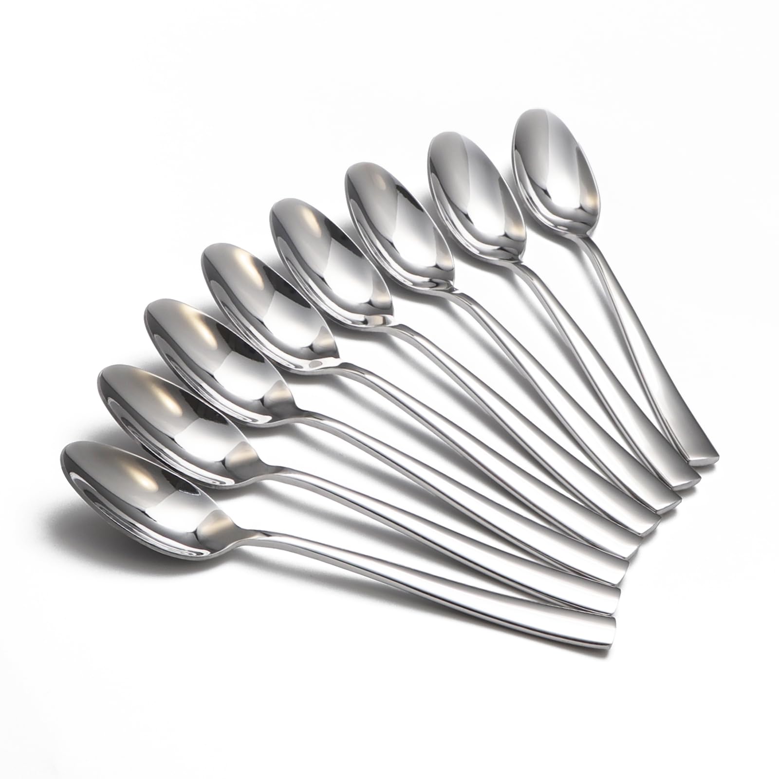 Remoxye: juego de cucharas de 7 pulgadas, acabado inoxidable para uso diario
