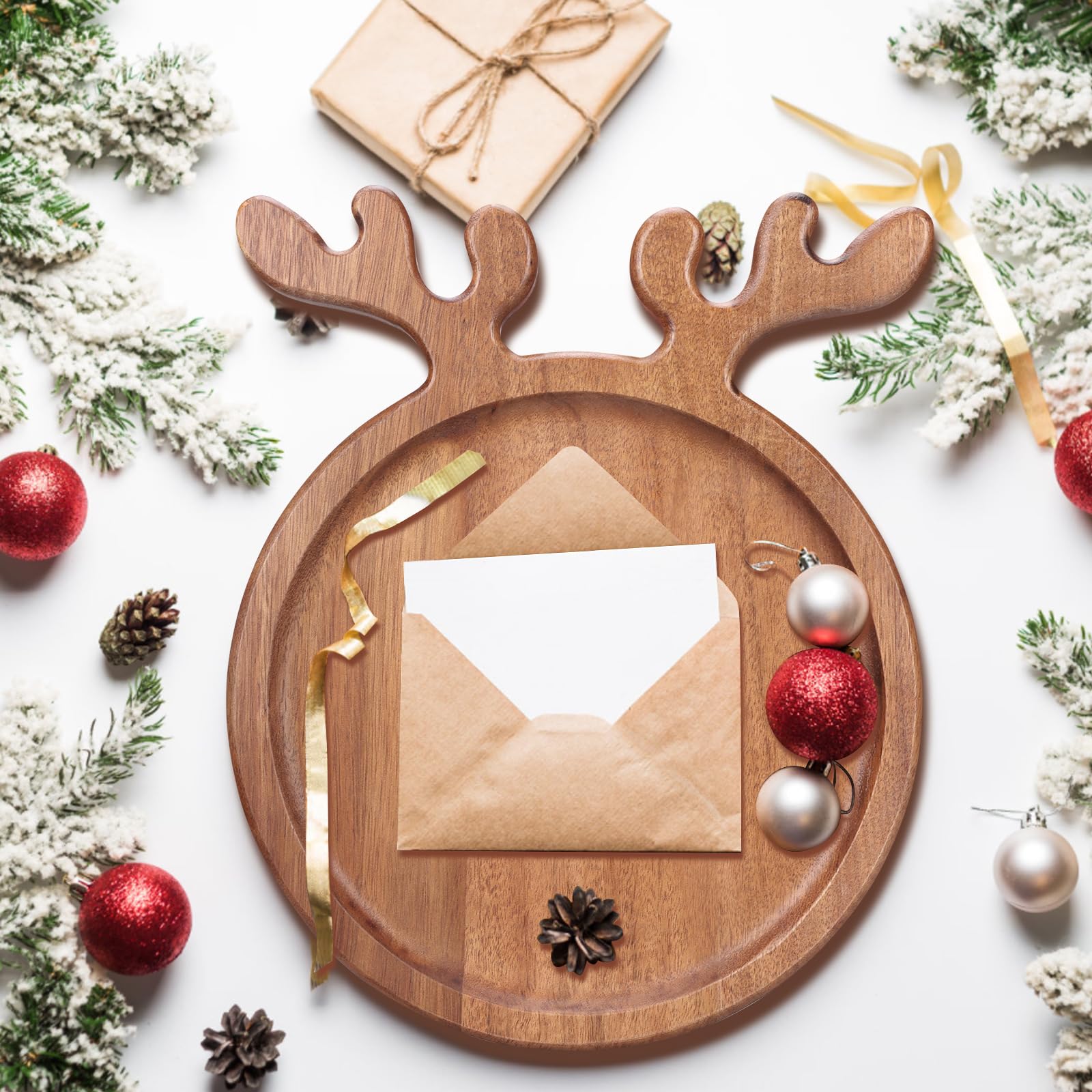 Renawe regalo de Navidad en madera, regalo único