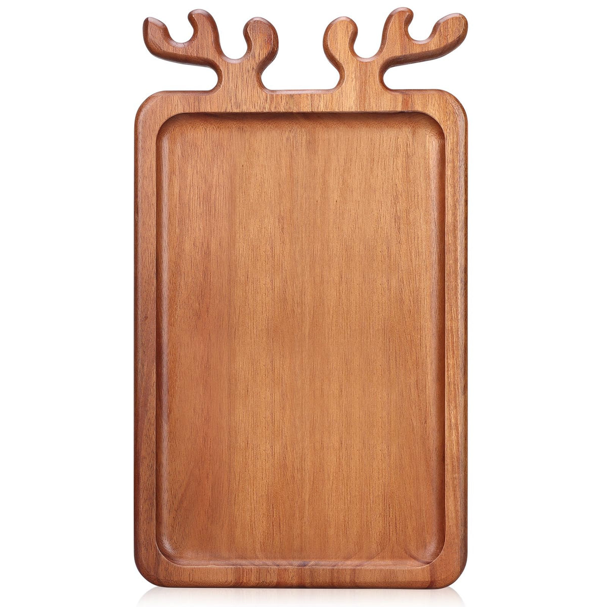 Bandeja Renawe para aperitivos con madera de acacia, ideal para servir embutidos.