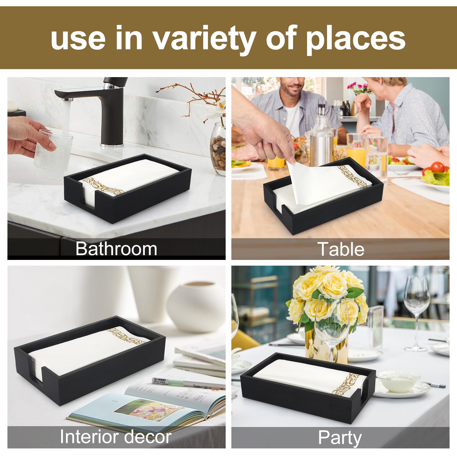Renawe bandeja decorativa para servilletas, perfecto para picnics.