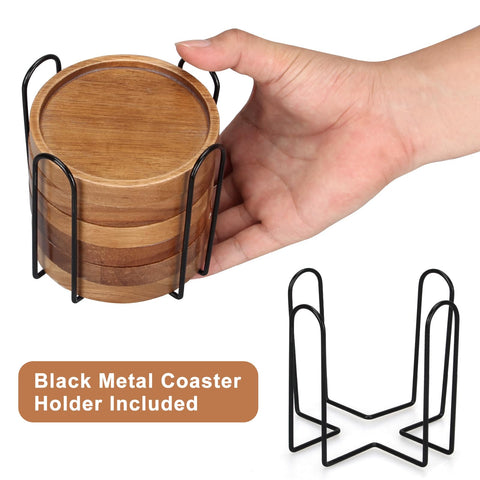 Renawe posavasos acacia, grano natural y grosor resistente para uso diario