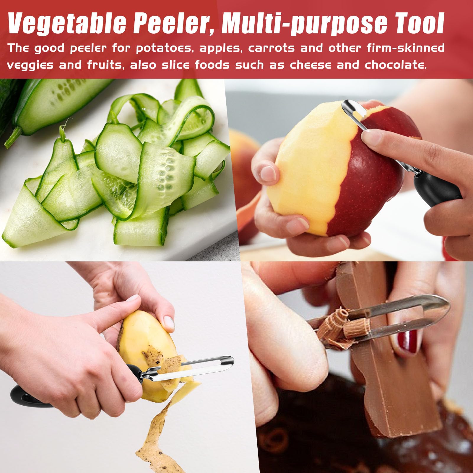 ReneeChef uso multipropósito en la cocina para patatas, manzanas y más.