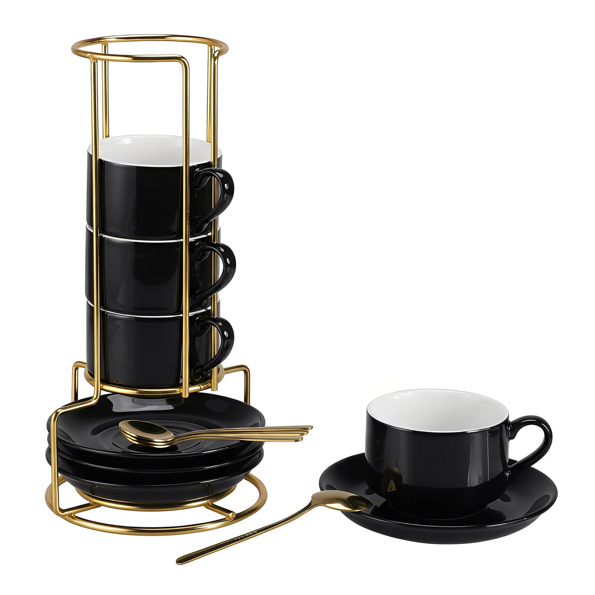 RENEWREVITAL taza de café expreso de 3 onzas, juego de 4 para casa