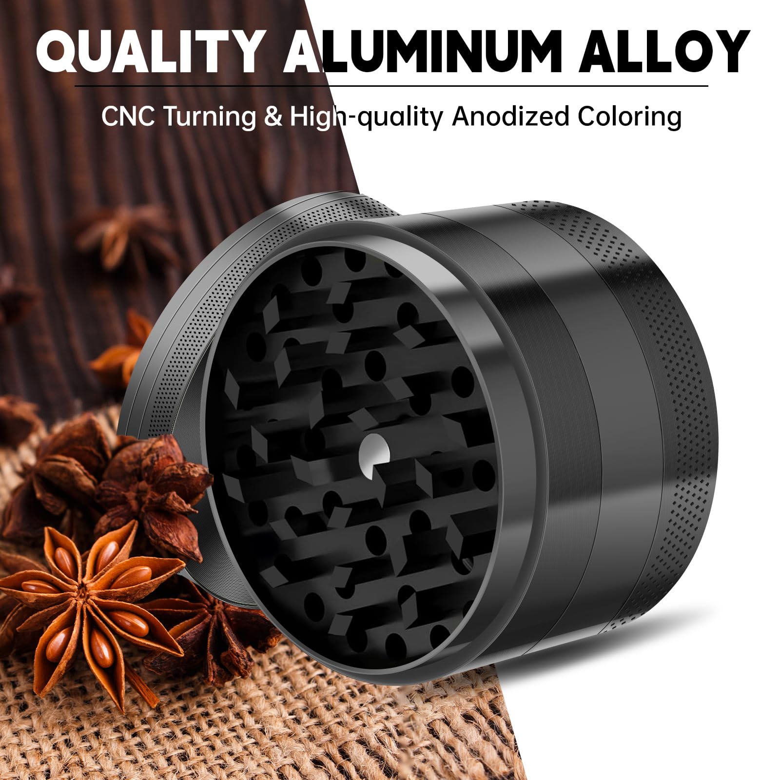 reniat teasiy molino pimienta 64 dientes afilados para especias.
