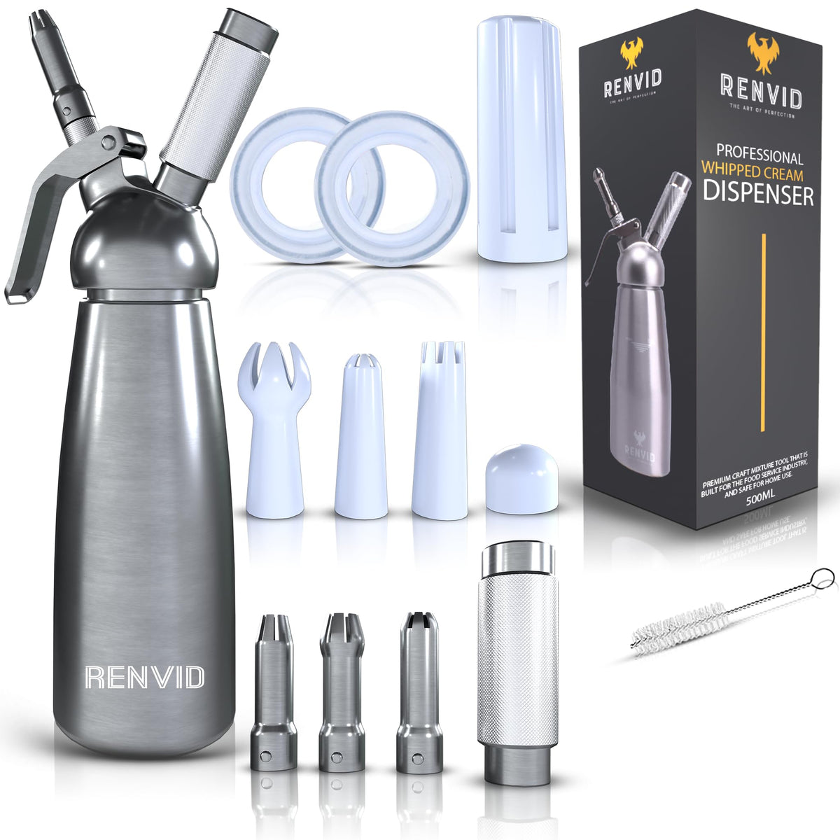 RENVID dispensador crema 500ml para uso doméstico fácil y rápido