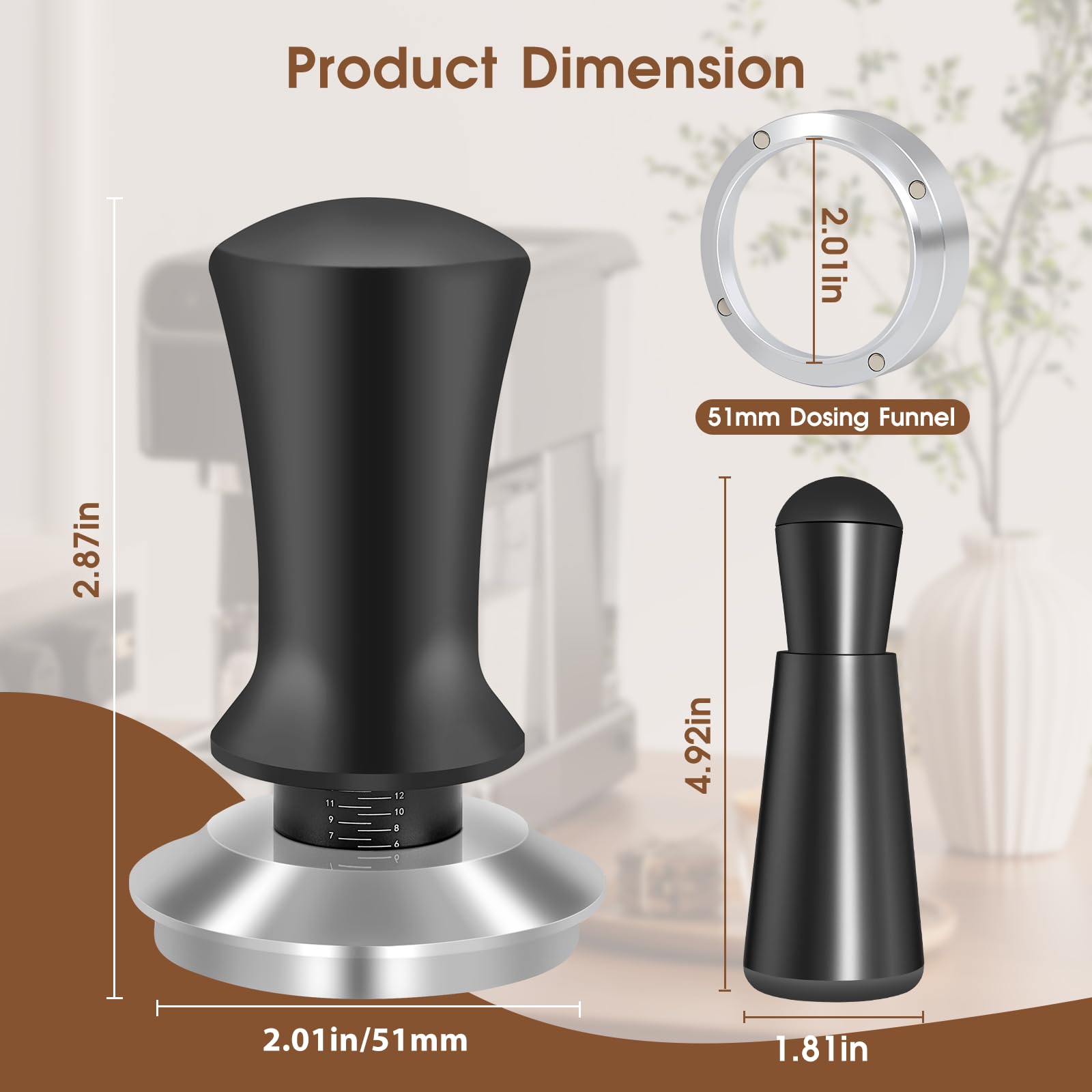 Conjunto espresso Reoszeank ofrece herramientas duraderas y diseño ergonómico para usuarios domésticos y profesionales.