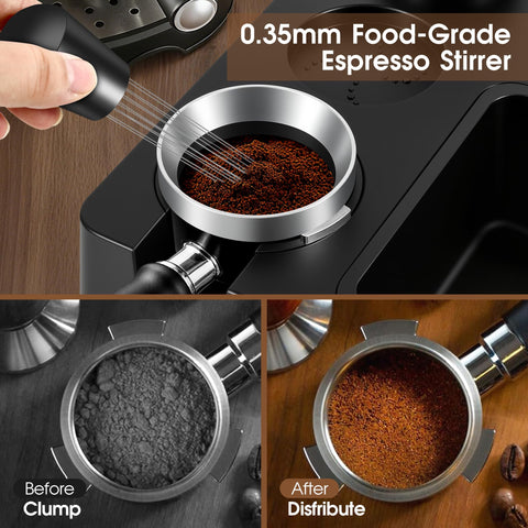 Reoszeank Magnetic Dosing Funnel espresso, dosificar con precisión sin desorden