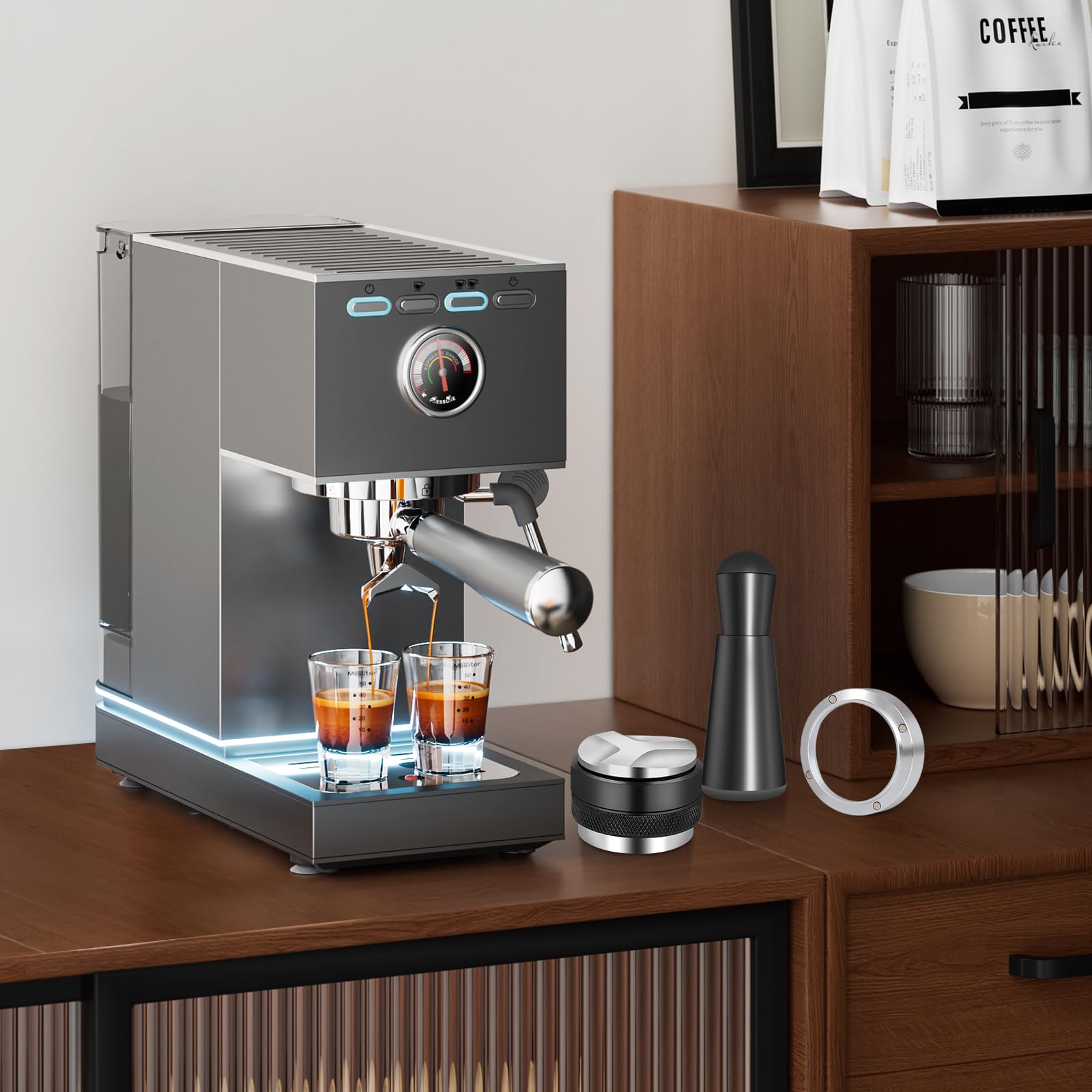 Set integral de espresso 51 mm de Reoszeank.