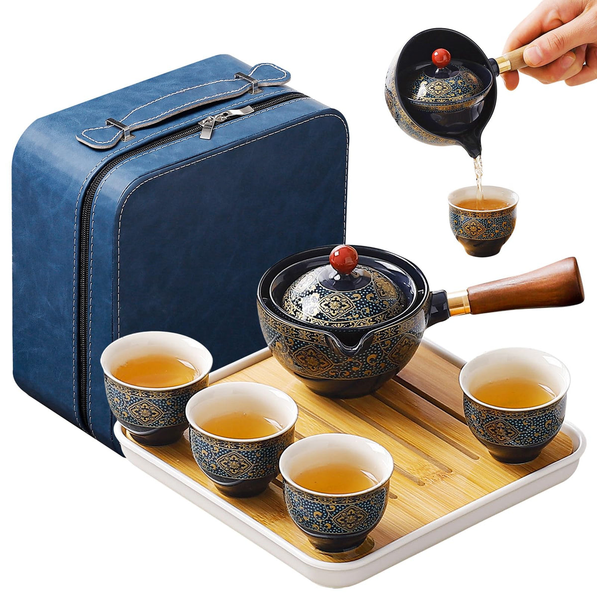 REOWONU set te chino 360 giro para una experiencia de infusion elegante y sin derrames.