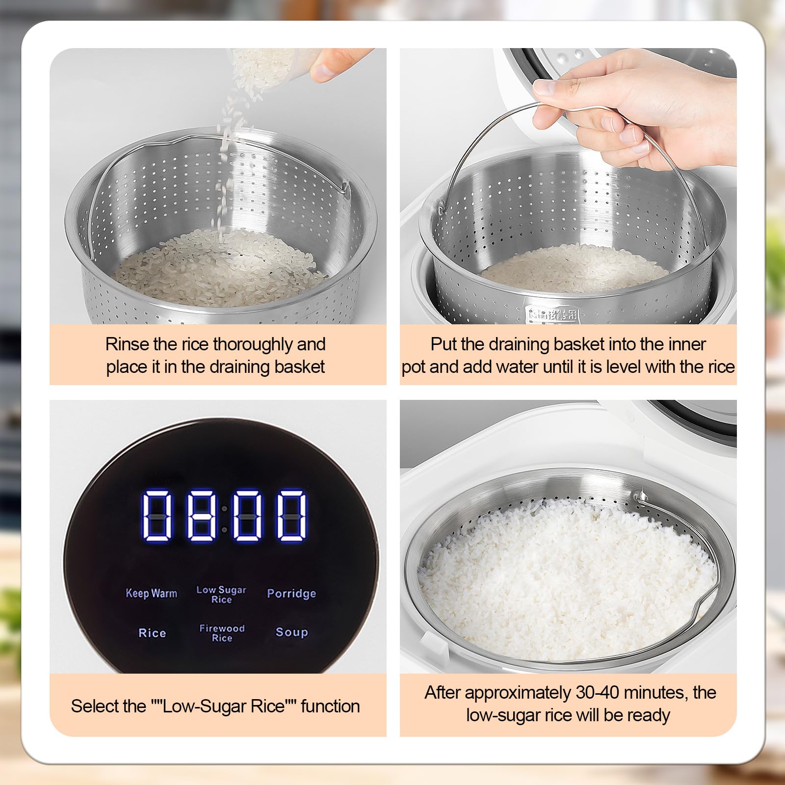 Tecnología de bajo azúcar de RERCIT para comidas más ligeras.