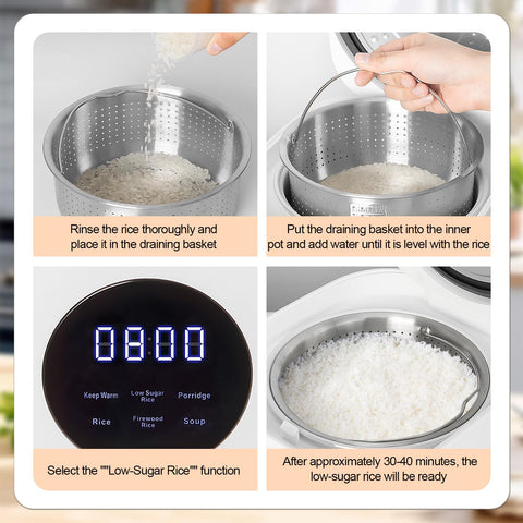 Tecnología de bajo azúcar de RERCIT para comidas más ligeras.