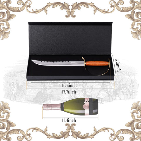 Resafy sable champagne regalo ideal, llega en estuche elegante para cualquier ocasión.