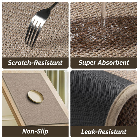 Alfombra RESARE cocina absorbente rápida para controlar derrames y proteger el suelo.