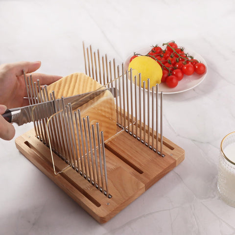 Resbywarm rebanadora pan con grosores ajustables cuatro opciones para sándwiches