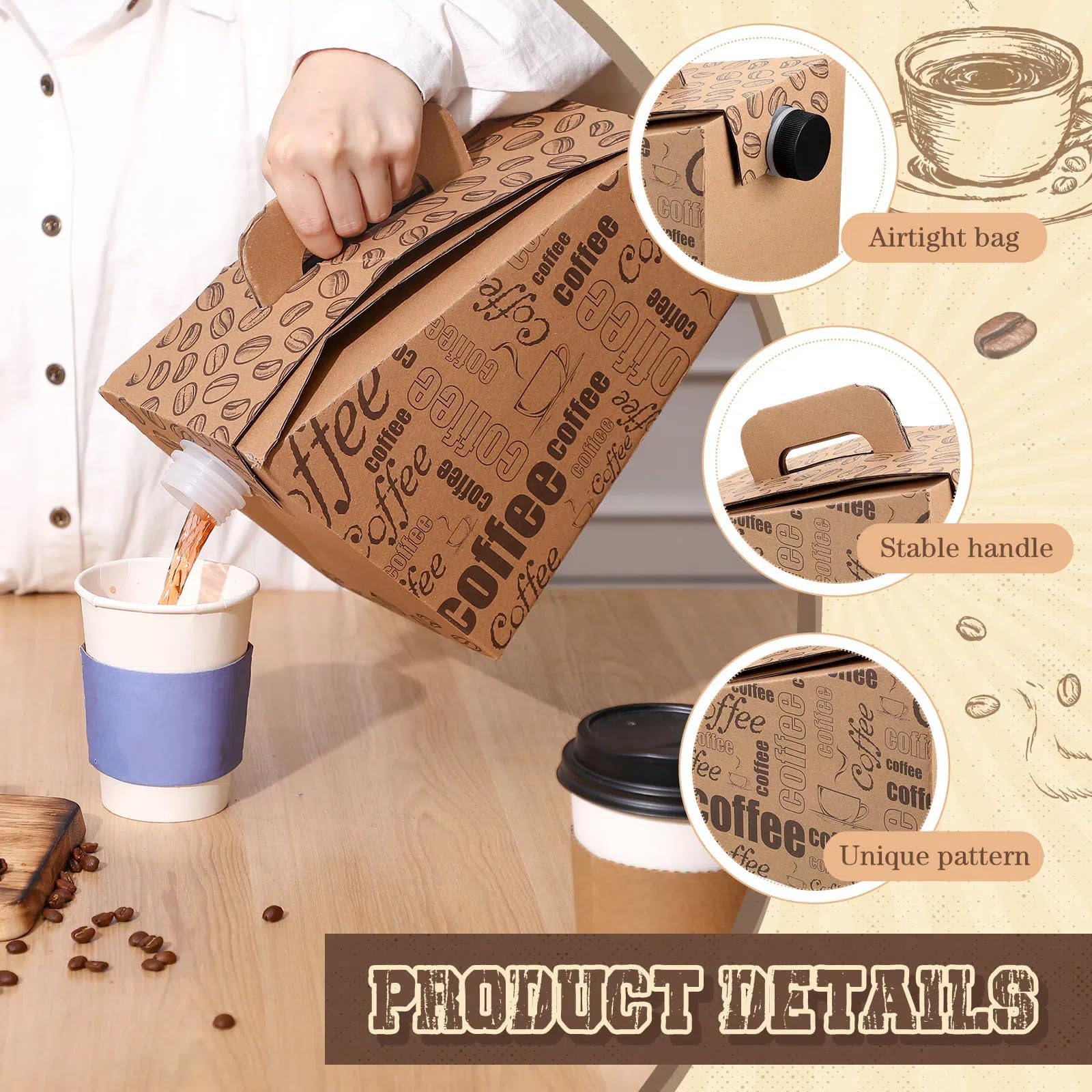 Manija resistente de Resholder facilita levantar los dispensadores de café