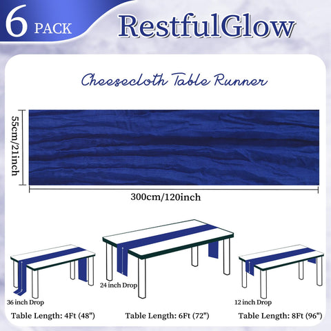 Detalle de textura de gasa azul real en RestfulGlow
