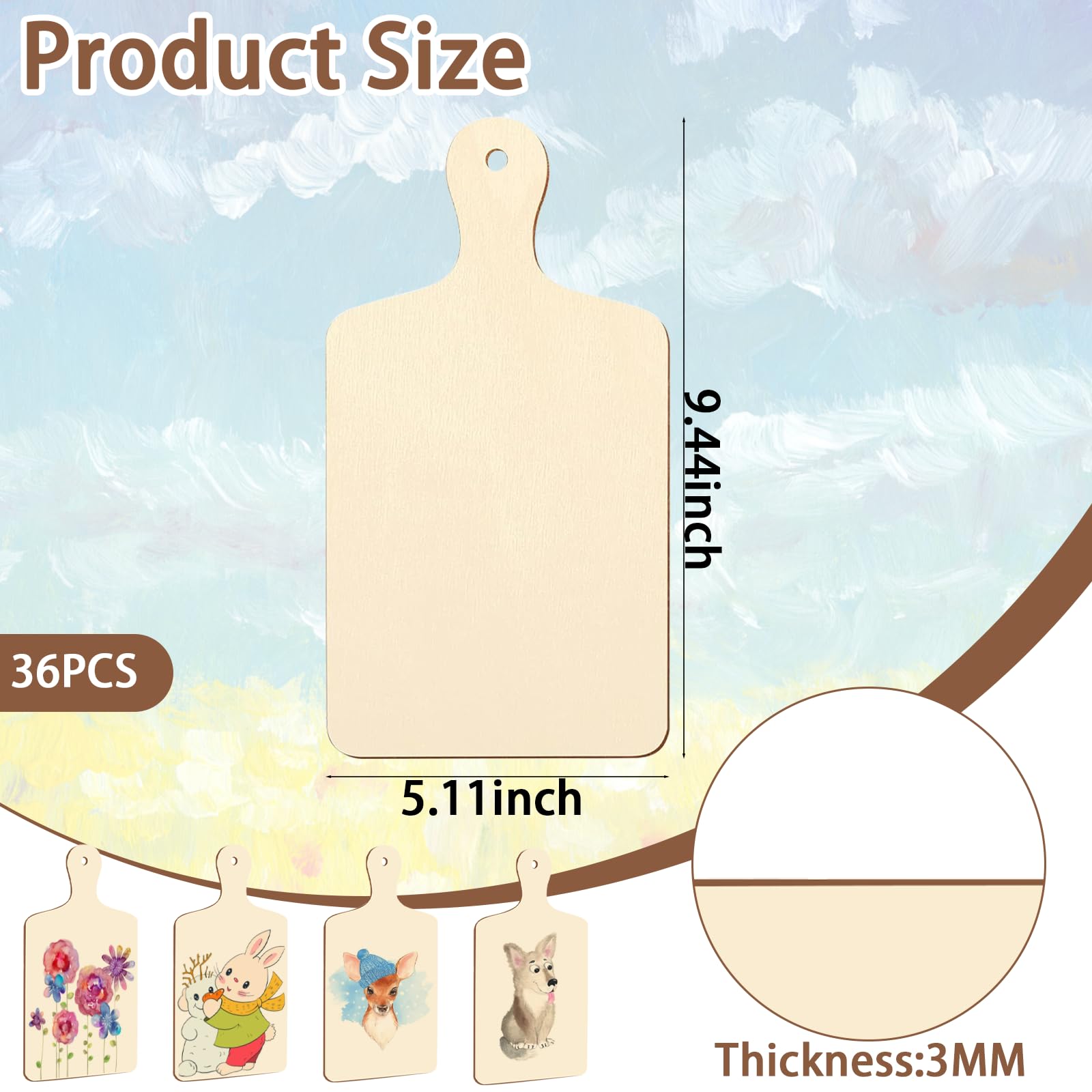 Retainbre mango curvado tabla corte, diseño cómodo para cortar y presentar