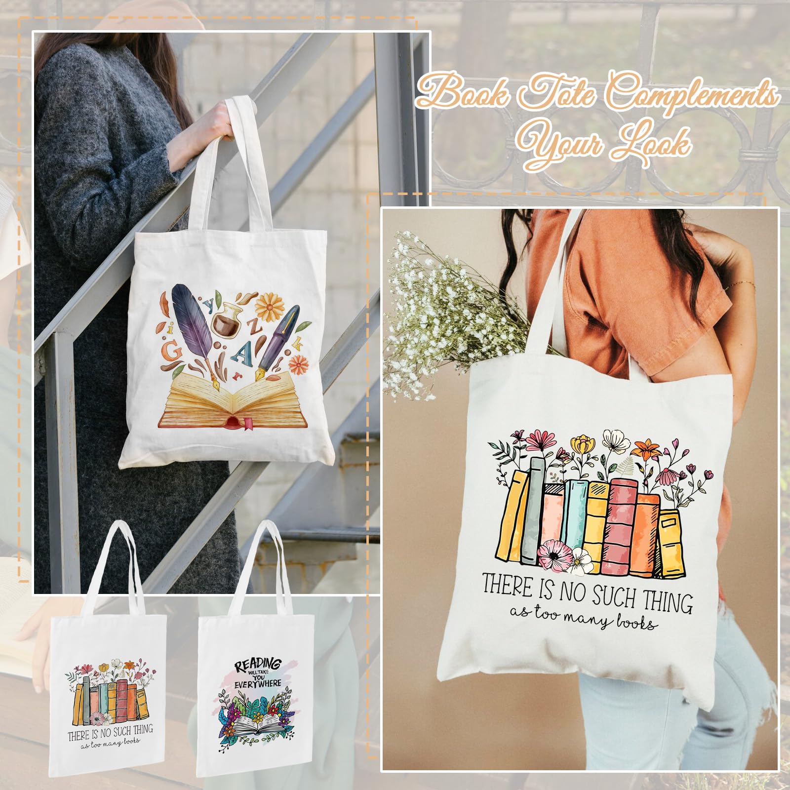 Bolso estiloso para salidas, ideal para estudiantes y lectoras.