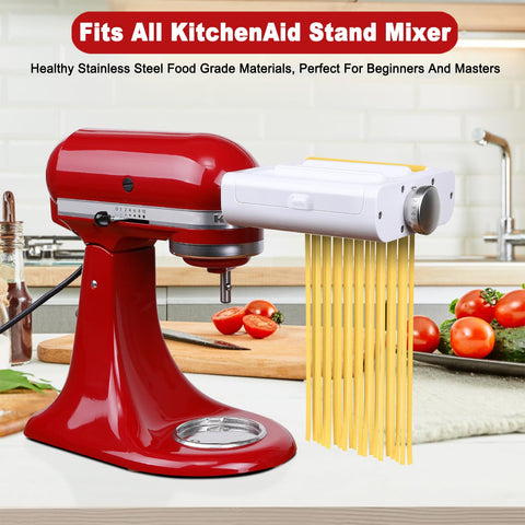 RETHONE cortador de fettuccine para KitchenAid, tiras parejas