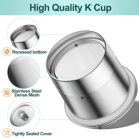 RETHONE K-Cup fácil de limpiar, enjuague rápido bajo el grifo