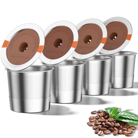 RETHONE K Cup reutilizable de acero inoxidable, compatible con Keurig, sellado para frescura.