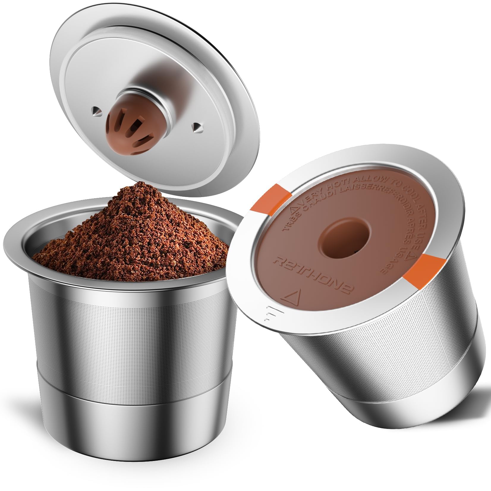 Cápsula RETHONE reutilizable con filtrado compacto para Keurig, sabor más fresco.
