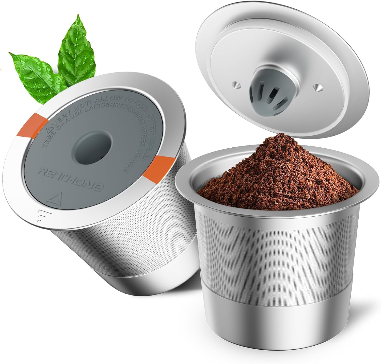 RETHONE K-Cup para Keurig con acero inoxidable y filtración resistente para café reutilizable.