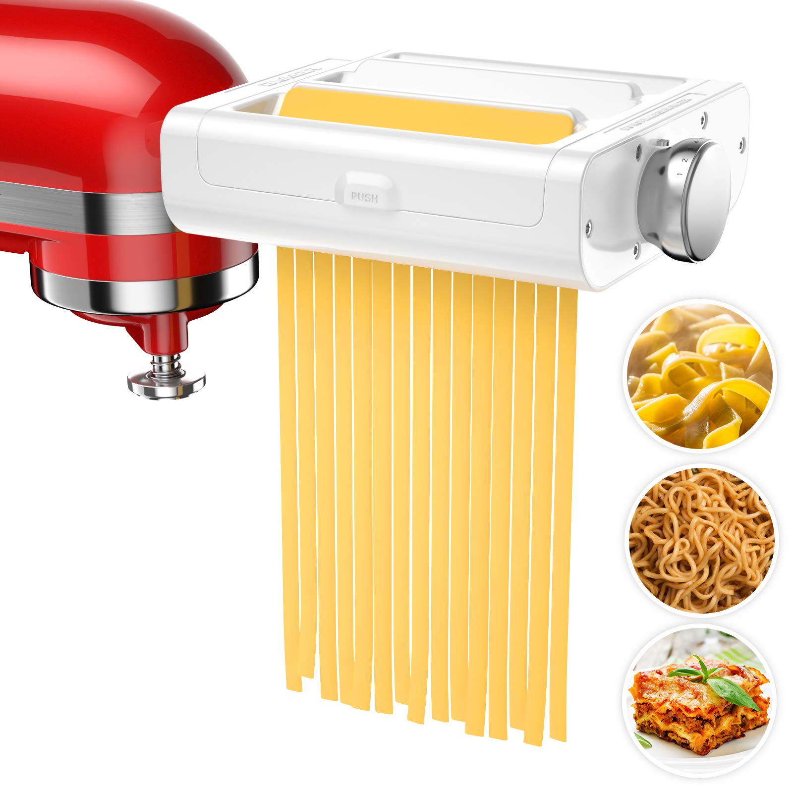 RETHONE rodillo para pasta en KitchenAid para láminas uniformes