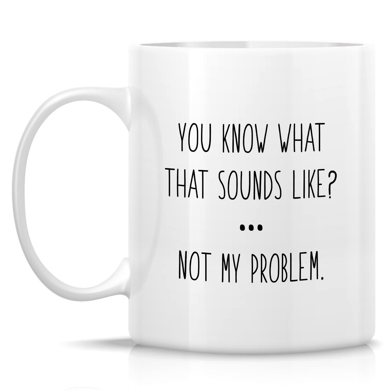 Taza Retreez con frase frontal divertida, perfecta para la oficina.