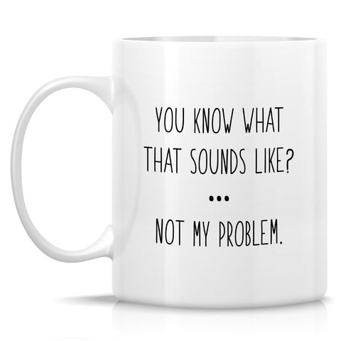 Taza Retreez con frase frontal divertida, perfecta para la oficina.