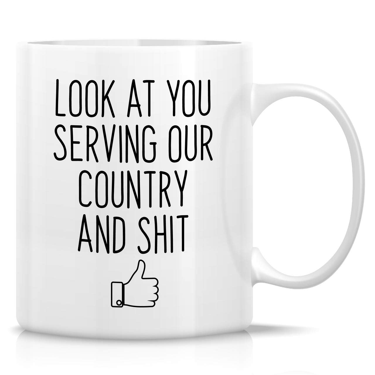 Taza Retreez divertida; mira que sirves nuestro país, ideal para el desayuno.
