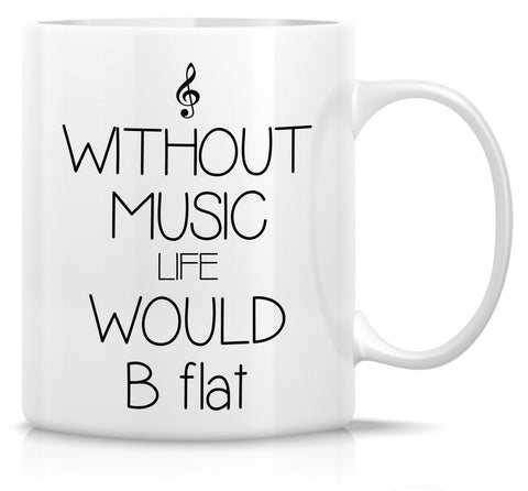 Retreez taza divertida sin música de 11 oz, ideal para empezar el día con humor.