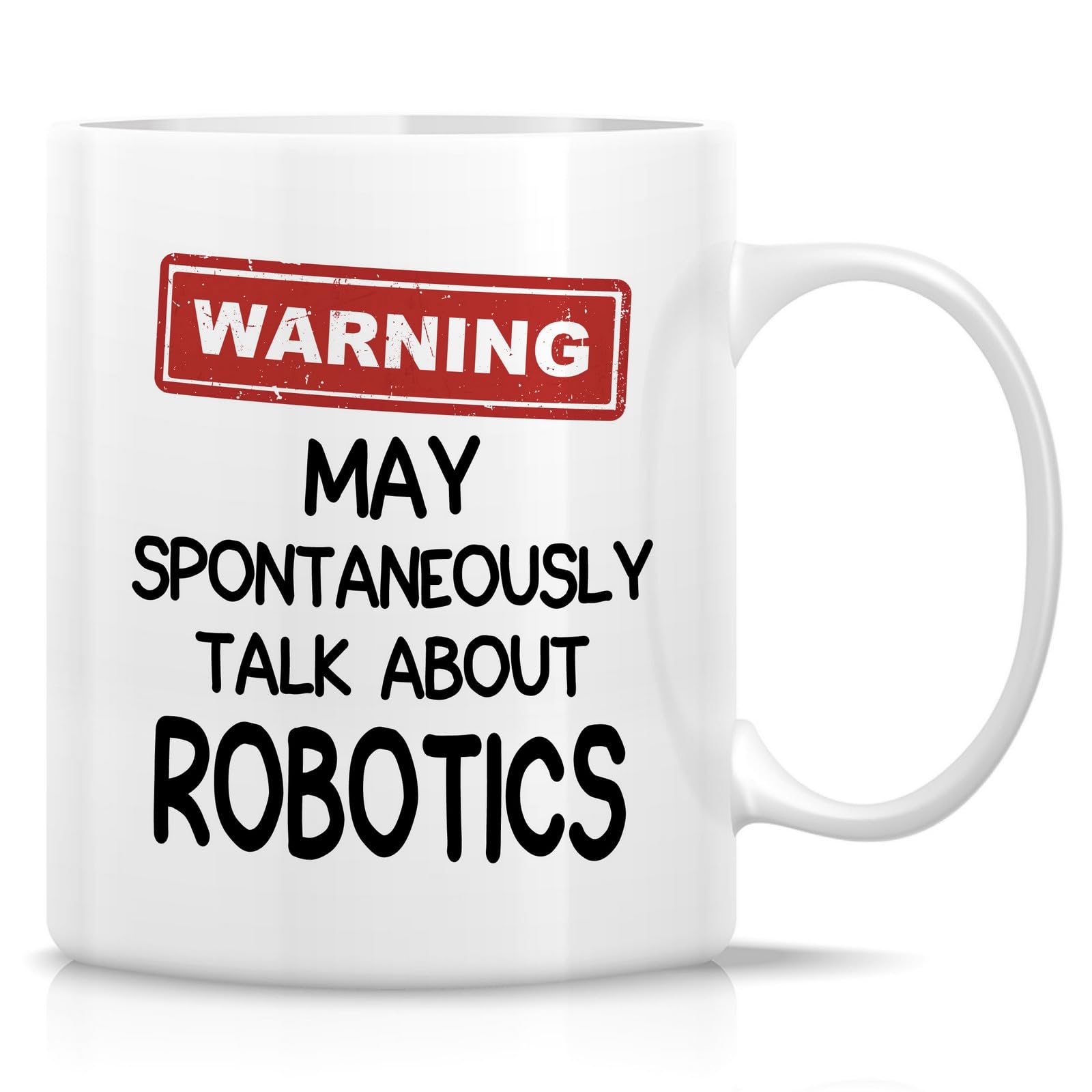 retreez taza robotica divertida 11 onzas, ideal para cafe durante proyectos robóticos