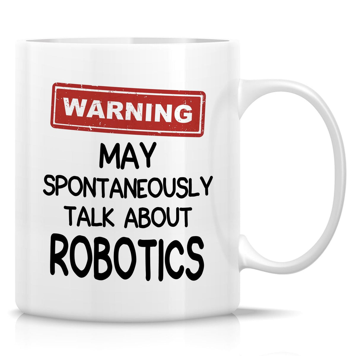 retreez taza robotica divertida 11 onzas, ideal para cafe durante proyectos robóticos