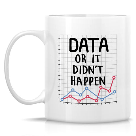 Taza Retreez con frase sarcástica de ciencia de datos, regalo ideal.