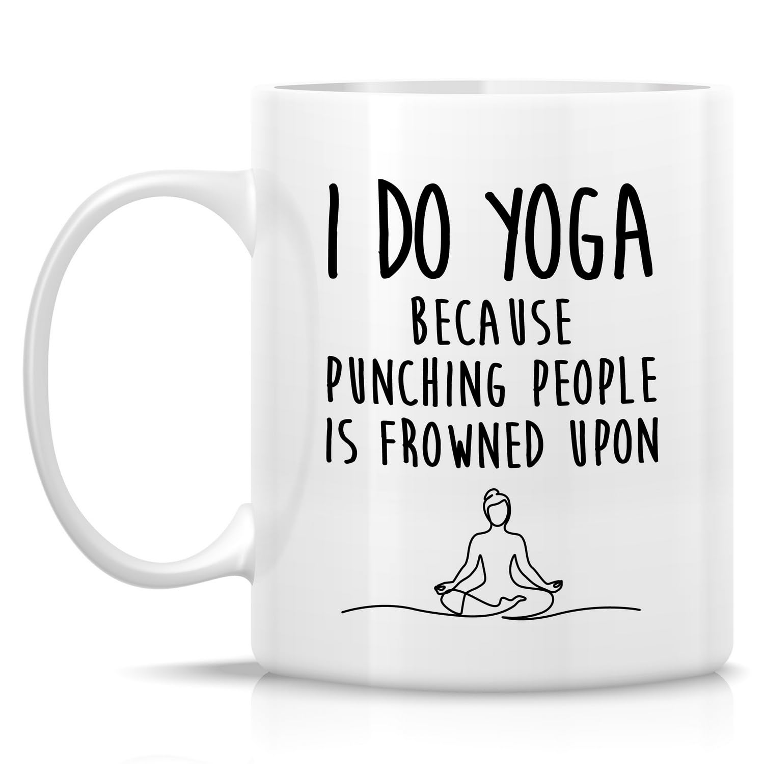 Retreez taza yoga frase sarcástica, ideal para regalo con estilo
