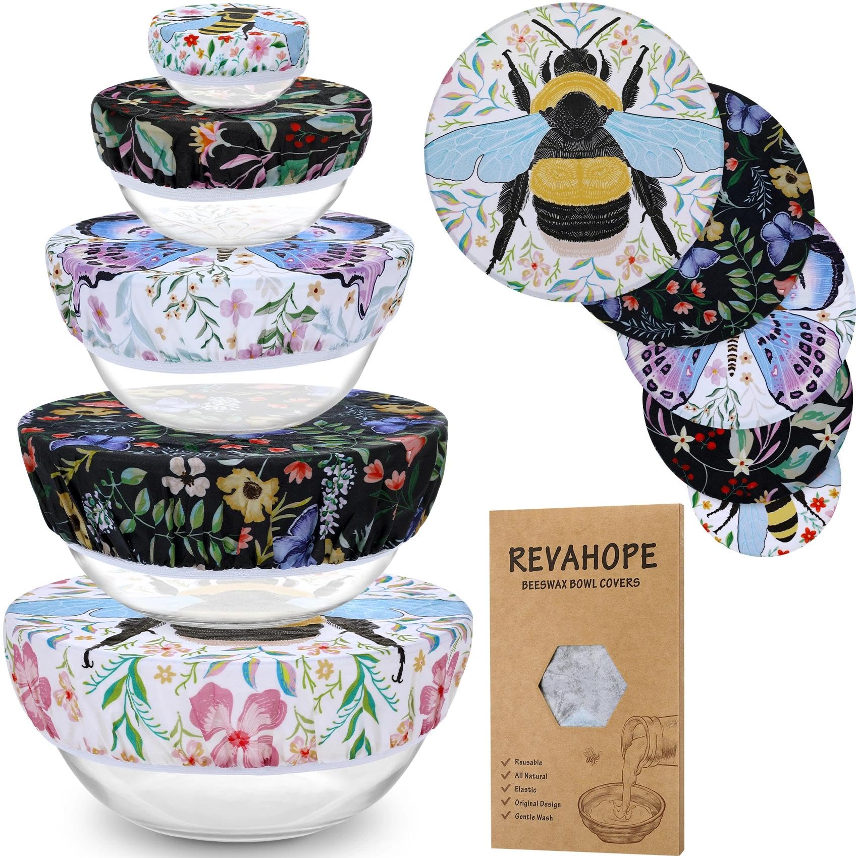 Revahope cubiertas de cera para 10 cm, mantienen la masa fresca durante la fermentación.