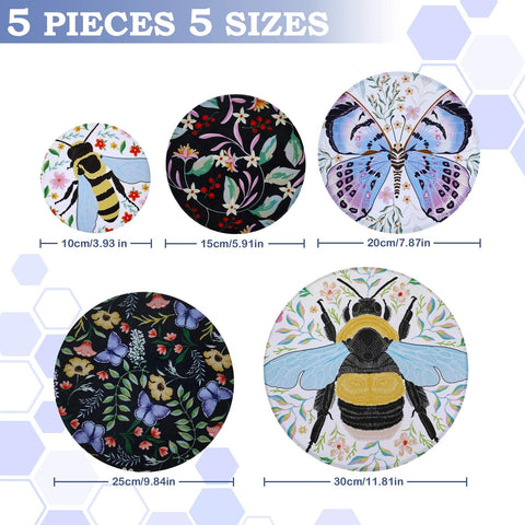 Revahope cubiertas de cera para 15 cm protegen alimentos reutilizables y frescos.