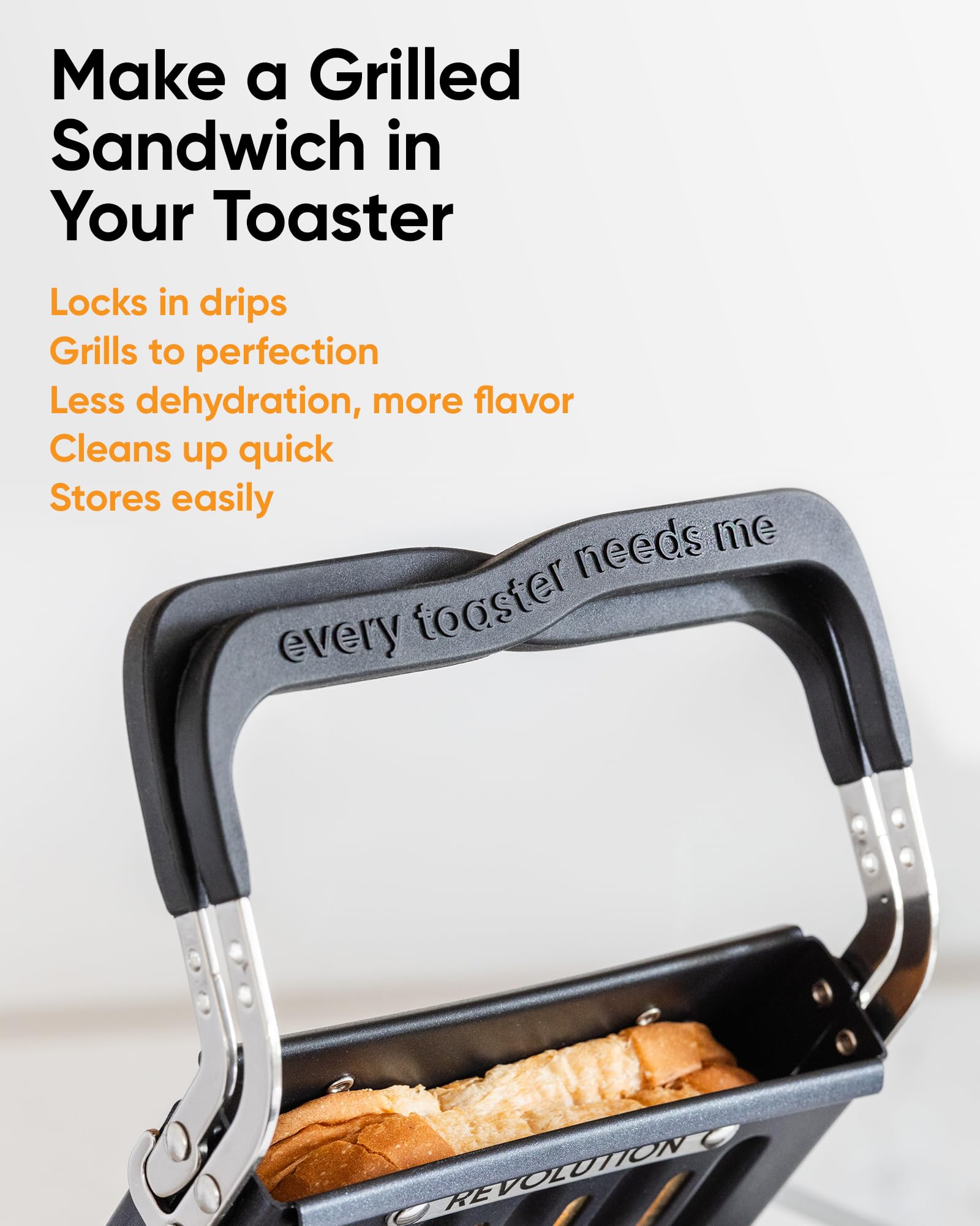 Revolution Toastie Press para quesadillas, rellenos calientes y bordes dorados