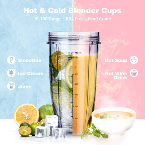 Copas Ninja Revorit de 32 oz para porciones grandes y fáciles.