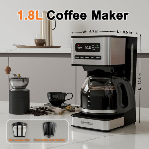 REVOTRA cafetera modo café frío ideal para bebidas refrescantes.