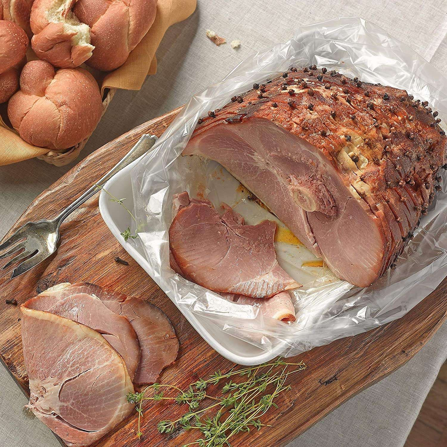 Apto para horno hasta 400°F, ideal para asados jugosos y simples.