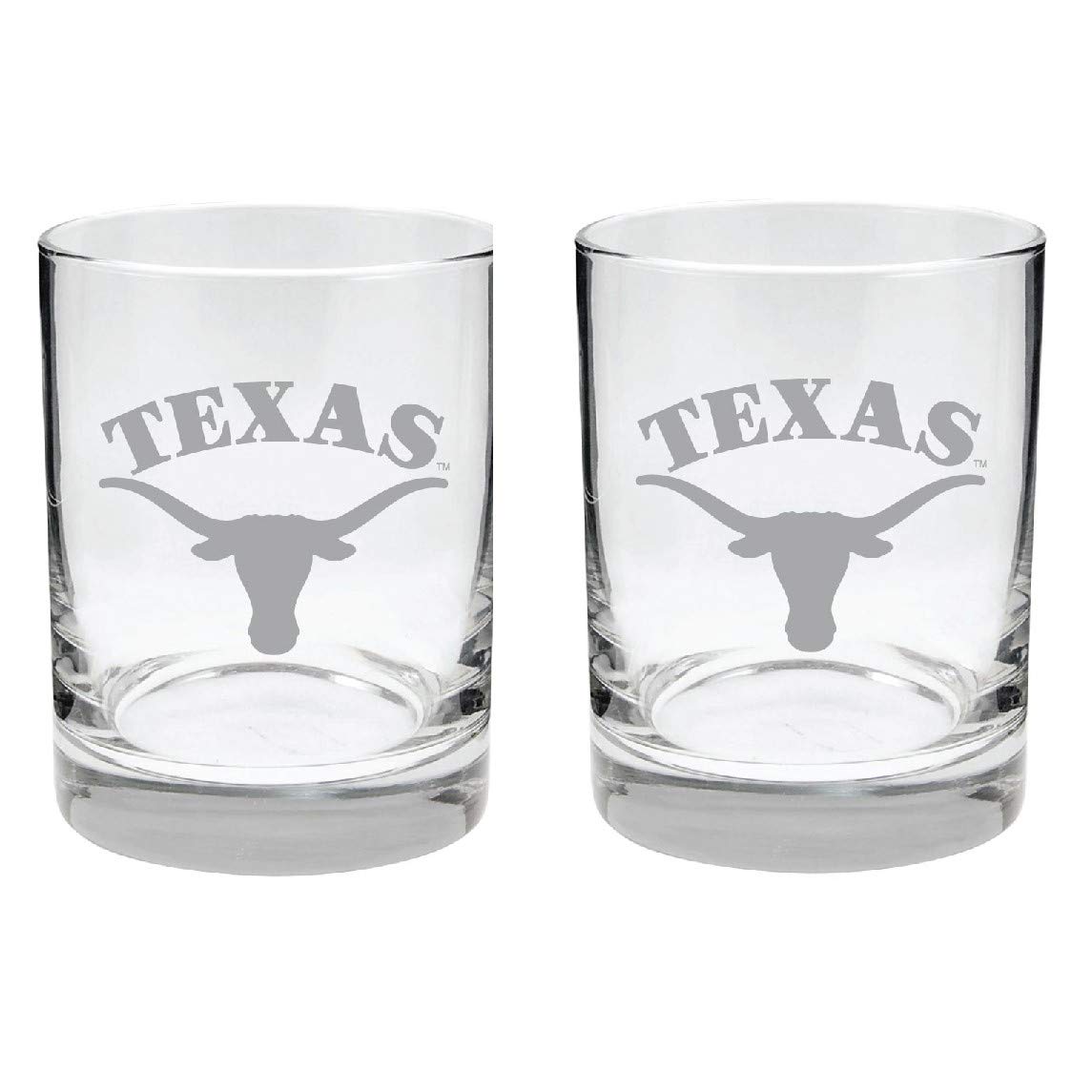 Vaso RFSJ Texas Longhorns, dos caras satinadas para whisky