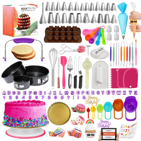 RFAQK 700PCs: torno de decoración de pasteles para decorar con precisión y comodidad.