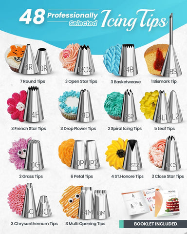 RFAQK bolsas desechables para pastelería, prácticas y limpias para empezar.