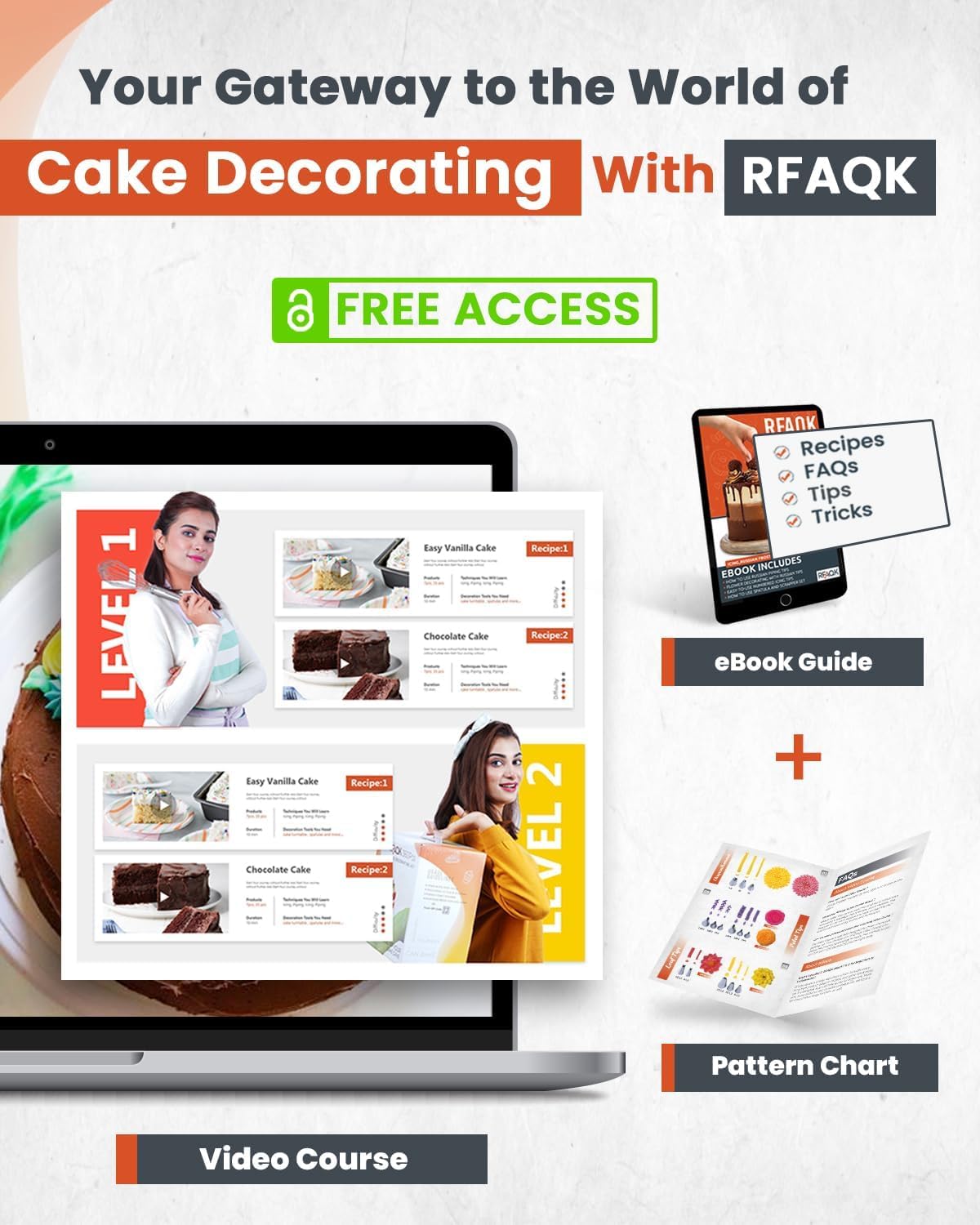 RFAQK 700PCs: curso en video y guía para empezar en decoración.